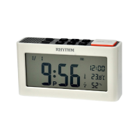 ราคา นาฬิกาตั้งโต๊ะ Rhythm digital clock ตั้งปลุกได้ เสียงดัง 2 ระดับ จอแสดงอุณหภูมิ ปฏิทิน มีไฟ-lct101nr03 (255419849344229)