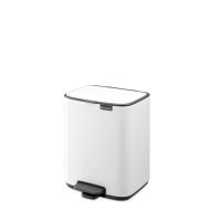 ราคา Brabantia ฺ ถังขยะสแตนเลส Bo Pedal bin ทรงสี่เหลี่ยมขนาด 7 ลิตร ดีไซน์ประหยัดพื้นที่ ระบบ Soft Close Bo-7l-white-236884 (561653934512525)