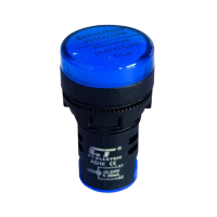 ราคา Led Pilot Lamp หลอดไฟตู้คอนโทรล ไฟแสดงสถานะ 25mm 220vac Ad16 สีน้ำเงิน 220 Vac (515214005880171)