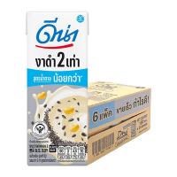 ราคา ดีน่า นมถั่วเหลือง ยูเอชที รสงาดำ น้ำตาลน้อย 180 มล. 24 กล่อง (7167155667139)
