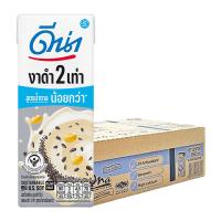ราคา ดีน่า นมถั่วเหลือง ยูเอชที สูตรงาดำ 2 เท่า น้ำตาลน้อย 180 มล. x 48 (7078784925891)