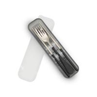 ราคา Rrs ช้อน-ส้อม ตะเกียบ สแตนเลส พร้อมกล่องพกพา สีดำ (7549339041987)