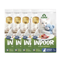 ราคา Clover สูตร Indoor หุ่นดีแน่ ห้องไร้กลิ่น สำหรับแมวเลี้ยงในบ้าน อาหารแมว holistic grain-free ตัวแน่น ถนอมไต (ขนาด 1 kg 4 ถุง) (884454659975472)