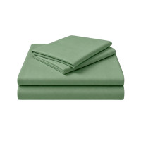 Charm Essentials 5 ฟุต ผ้าปูรัดมุม+ปลอกหมอน เนื้อผ้า Aerosoft สี Sage Green (857401292392264)