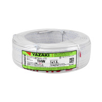 ราคา Yazaki สายไฟ Iec01 Thw 1x1.5 Sqmm 450/750v 100m Cable Thai Yazaki สีขาว (white) (839546162063325)