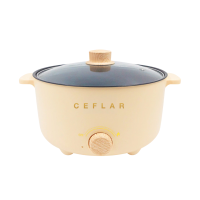 ราคา Ceflar หม้อมินิไฟฟ้า Gold Series อเนกประสงค์ ทำสุกี้ ชาบู ปรับความร้อนได้ รุ่น Cg-03 Cream (834286052586035)