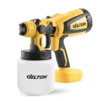 Delton กาพ่นสีไร้สาย 400w 1,000cc รุ่น Cps-7790 ฟรี! หัวพ่นสี 4 ขนาด ใช้งานร่วมกับ แบตเตอรี่ Turbo Force และ Ultraflex มาพร้อมแบต Tb 20v 6ah 2ก้อน (858321007600002)