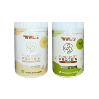 ราคา Wheywwl โปรตีนขนาดทดลองแบบกระปุก 200 g โปรตีนพืชไวท์ช็อค 1 กระปุก โปรตีนพืชชาเขียว 1 กระปุก (547523607813394)