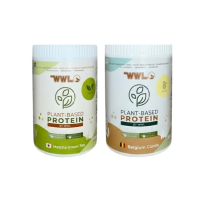 ราคา Wheywwl โปรตีนขนาดทดลองแบบกระปุก 200 g โปรตีนพืชชาเขียว 1 กระปุก โปรตีนพืชโกโก้ 1 กระปุก (706153545531357)