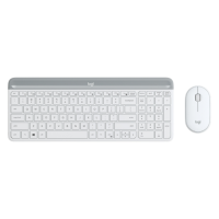 ราคา Wireless Keyboard & Mouse (คีย์บอร์ดและเมาส์ไร้สาย) Logitech Mk470 Slim Wireless Keyboard And Mouse Combo (white) (en/th (775654658359291)