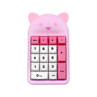 ราคา Nubwo Nkb114 Numeric Keyboard เชื่อมต่อไร้สาย Bluetooth / 2.4ghz เสียงเงียบ น่ารัก พกพาง่าย ✨ Pink cat 26873 (610935411827595)