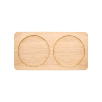 ราคา Thewood 's Tale จานรองแก้วคู่ Coaster set 2 cups จากไม้ยางแท้ธรรมชาติ สีอ่อน (rubber wood) (384551894608016)