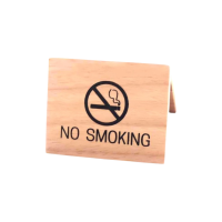 ราคา Thewood 's Tale ป้ายไม้ตั้งโต๊ะ No Smoking ห้ามสูบบุหรี่ (287787910916156)