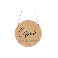 ราคา Thewood 's Tale Round Open/closed Sign ป้ายไม้เปิดปิด 2 หน้า พร้อมเชือกสำหรับแขวนและจุ๊บยางติดกระจก (518232202902584)