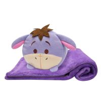 ราคา Disney Tsum Tsum หมอนผ้าห่ม อียอร์ มีถุงม้วนเก็บได้ (460060760823443)
