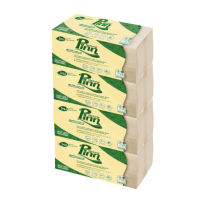 ราคา (แพ็ค 4 ห่อ) พินน์ เนเชอรัล กระดาษเช็ดมือสีธรรมชาติ 200 แผ่น Pinn Natural Multi-purpose interfold Towel 200 sheets (968663164878118)