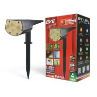 ราคา Eve โคมไฟปักดินโซลาร์เซลล์ 4w แสงวอมไวท์ สีดำ ใช้ตกแต่งสวน ส่องต้นไม้ รหัส 598515 (132292595755231)
