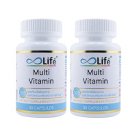 ราคา ไลฟ์ มัลติวิตามิน พลัส วิตามินรวม Life Multi Vitamin Plus วิตามินรวม ชุด 2 กระปุก [llaah_02] (257060540329175)