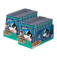 ราคา [petclub] Felix® อาหารเปียกแมว !! ยกลัง !! 85g.x24ซอง 14 รสชาติ แมวโต ทูน่าเกรวี่ (243871360228686)