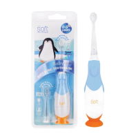 ราคา แปรงสีฟันเด็ก แปรงสีฟันไฟฟ้าระบบโซนิค Soft สำหรับเด็ก 0-3 ขวบ Baby Smile 0-3yสีฟ้า (947945118539235)