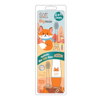 ราคา แปรงสีฟันเด็ก แปรงสีฟันไฟฟ้าระบบโซนิค Soft สำหรับเด็ก 6 ขวบขึ้นไป Big Smile 6+ Fox (106280079393552)