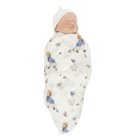 ราคา Sofuto baby ผ้าห่อตัวพรีเมียมมัสลินแบมบู(ใยไผ่) 100% ขนาด 120x120cm ลาย ขาว Little Garden(059) (206324425962240)