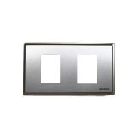 ราคา Siemens Delta® Relfa ฝา 2 ช่อง 1 M ขนาด 120 มม. สีเงิน (717514550453285)
