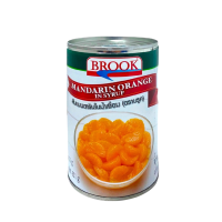 ราคา บรูค ส้มแมนดารินในน้ำเชื่อม 425 กรัม Brook Mandarin Orange in syrup 425 g. (564970159500989)