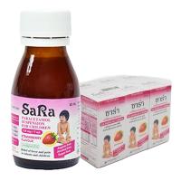 ราคา ซาร่า ยาลดไข้ น้ำสตรอเบอร์รี่ 60 มล. x 6 (829444834073930)