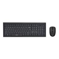 ราคา Anitech Wireless Keyboard & Mouse (คีย์บอร์ดและเมาส์ไร้สาย) Pa804 (black) (196318305753214)