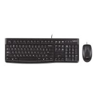ราคา Logitech Keyboard & Mouse (คีย์บอร์ดและเมาส์) Mk120 Corded Keyboard And Mouse Combo (black) (en/th) (744260650157596)