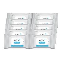ราคา Ach All Wipe ทิชชู่เปียกแอลกอฮอล์ 75% Alcohol Wipe จำนวน 10 ห่อ (206383048019837)