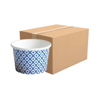 ราคา Goodboxpack Cb-b1-831 ถ้วยกระดาษขาว ลายคราม 500 ml 1 แพ็ค 25 ใบ (836442902294927)