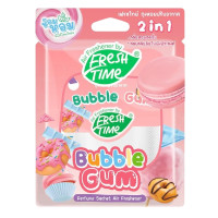 ราคา Freshtime X Line Friends ถุงหอมปรับอากาศ ถุงหอมดับกลิ่น กลิ่นbubble Gum ขนาด 9 กรัม (169445450942184)