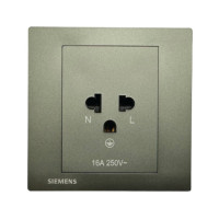 ราคา Siemens Relfa Plus เต้ารับเดี่ยว มีกราวด์ มีม่านนิรภัย (พร้อมฝา) ขนาด 86 มม. สีเทาดำ (458311807013943)