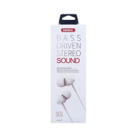 ราคา หูฟัง headset Remax รุ่น Rm -501 bass driven stereo sound (in-ear มีไมโครโฟน) ขาว (869371753429881)