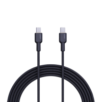 ราคา Aukey Cb-ncc2 Circlet Cc Nylon Braided สายชาร์จ (usb-c To Usb-c | 60w | 1.8m | Qc 3.0 | Pd) Black (388657251846397)