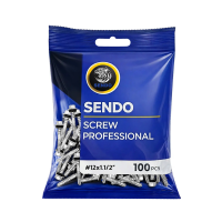 ราคา Sendo 100ตัว #12x1.1/2” สกรูยิงเมทัลชีท (แปเหล็ก) เจาะคม งานเสร็จไว สกรู (892053536943411)