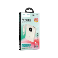ราคา Hoco V75 พาวเวอร์แบงค์ แบตสำรอง 10000 mah ชาร์จเร็ว Pd 20w undefined มีสายในตัว Type-c + สีขาว (561996976007544)
