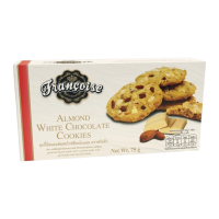 ราคา ฟรังซัว คุกกี้อัลมอนด์ผสมไวท์ช็อกโกแลต 75 ก. Almond White Chocolate Cookies 75 g. (778088316587961)