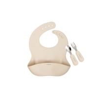 ราคา Mamamo เซต Bib สี Caramel Cream ผ้ากันเปื้อนซิลิโคน แถมฟรี! ช้อนส้อม วัสดุ Food Grade Silicone (956123066031362)
