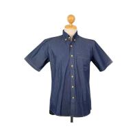 ราคา รุ่น Amss04 เสื้อเชิ้ต undefined แขนสั้นคอปก undefined สียีนส์ ยีนส์ / น้ำเงิน,m40 (891476073782770)