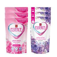 ราคา เอสเซ้นซ์ น้ำยาซักผ้า ซักผ้าสีชมพู และสีม่วง รีฟิล 400 มล. x 6 (726727331758384)