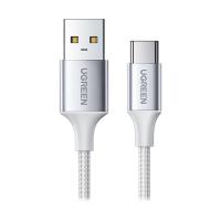 ราคา Ugreen 2m Cable Usb To Type-c (alu Silver, Nylon-60133) White - A0163228 (201551939551249)