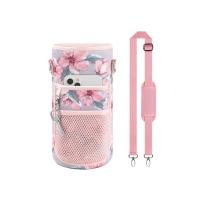ราคา Rrs กระเป๋า ใส่กระบอกน้ำ 2 ลิตร พร้อมสายสะพาย ลายดอกชมพู (7561369682115)
