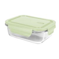 ราคา Rrs กล่องแก้วถนอมอาหาร Borosilicate Glass 680ml สีเขียว (7548499165379)