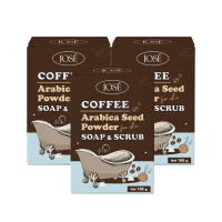 ราคา Jose Coffee Soap & Scrub สบู่สครับกาแฟ โจเซ่ ขนาด 100 กรัม 3 ก้อน (990723752250497)