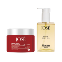 ราคา Jose Extra White Body Booster 1 กระปุก 250 กรัม และ Jose Premium Body Oil Warm Vanilla (กลิ่นใหม่) 1 ขวด ครีมแดง ออยล์วนิลา 150 มล. (590932944064738)