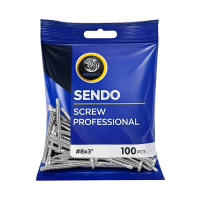 ราคา Sendo #8x3”(100ตัว) สกรูปลายสว่าน หัวเวเฟอร์ หัวร่ม wafer #8 สกรู (754792153495448)