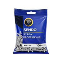 ราคา Sendo #8x2.1/2”(100ตัว) สกรูปลายสว่าน หัวเวเฟอร์ หัวร่ม wafer #8 สกรู (822439651364248)